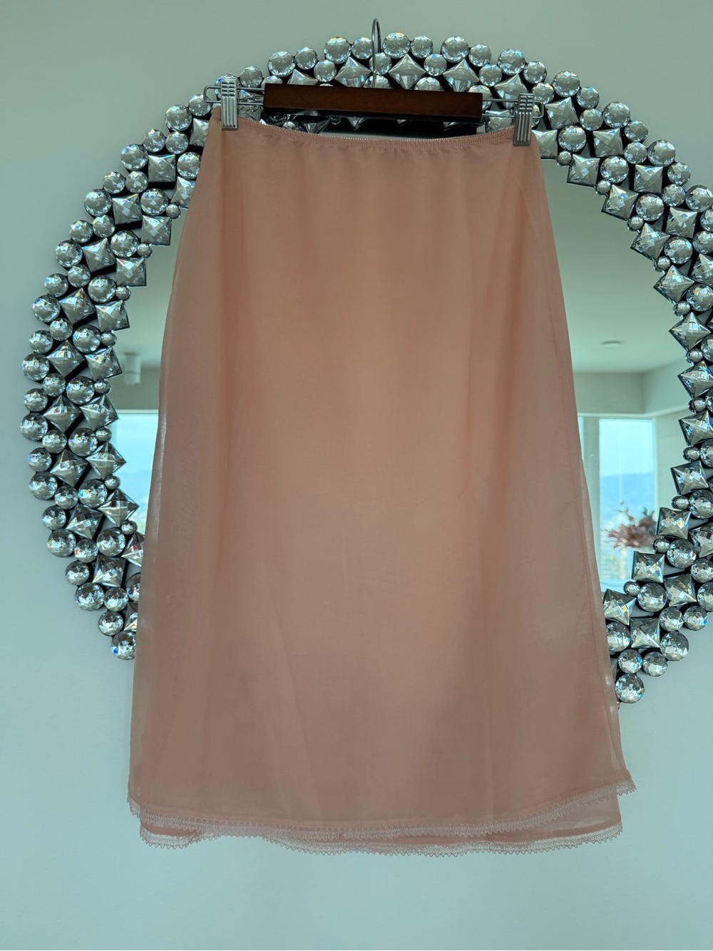 Classic Peach Slip Skirt - Women's Lightweight Layer